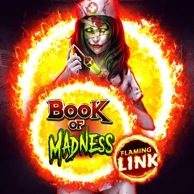 Book of Madness Flaming Link game tile