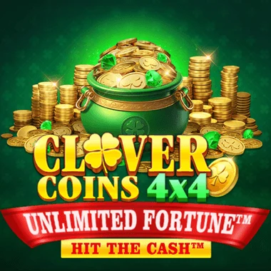 Clover Coins 4x4 Unlimited Fortune game tile